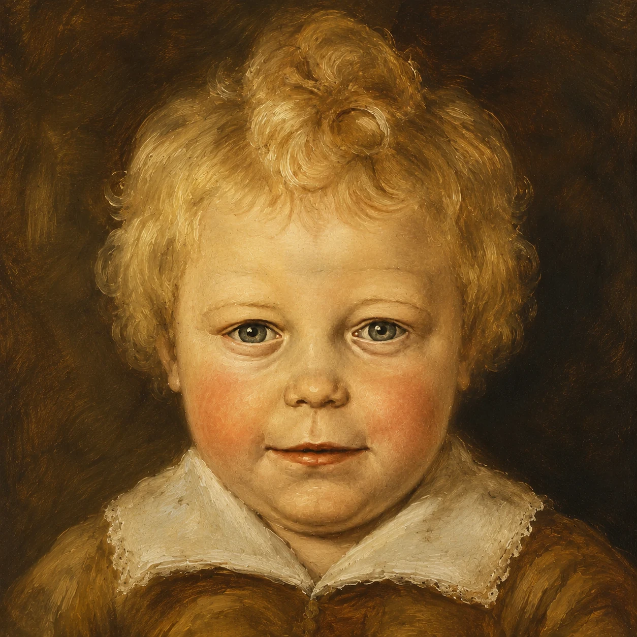 KI-generiertes Kinderporträt als Hommage an Judith Leysters Porträtkunst