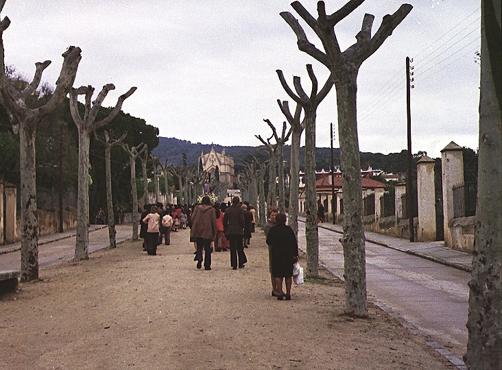 Kirchgang in Canet de Mar 1974