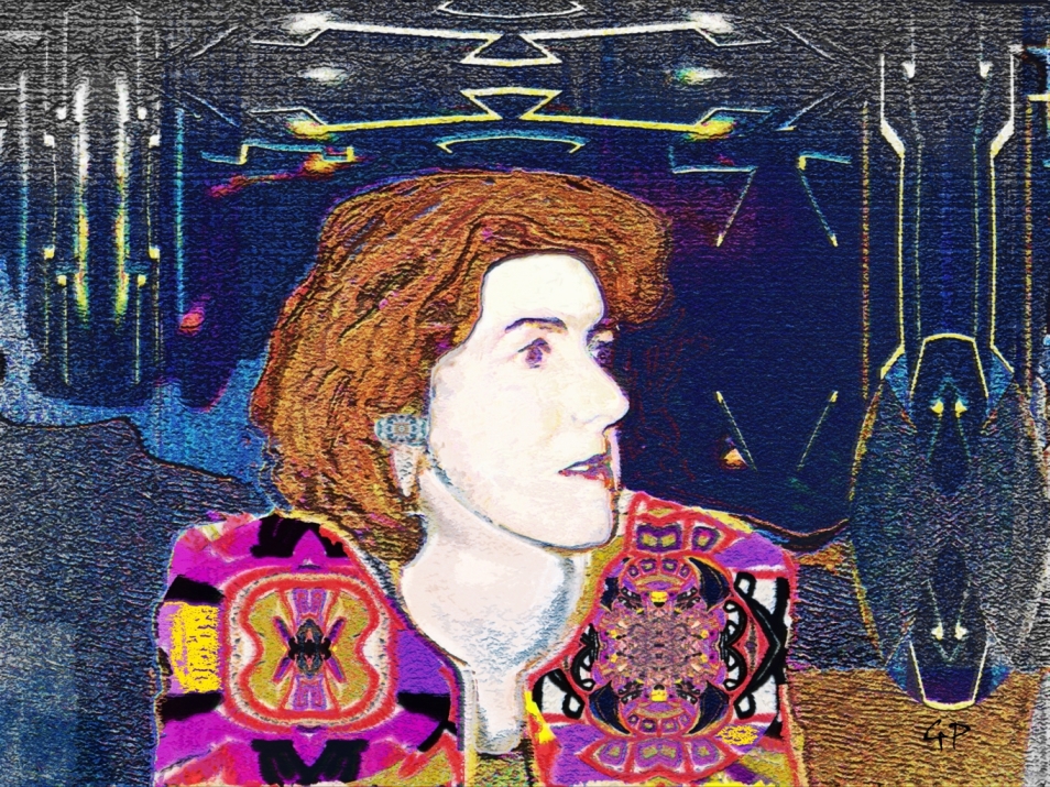 Porträtstudie, Paraphrase Gustav Klimt 2012
