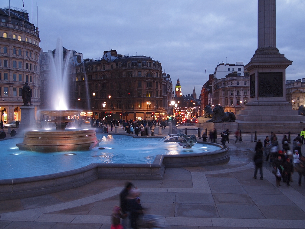 Trafalgar Square 2011 als digitale Malerei